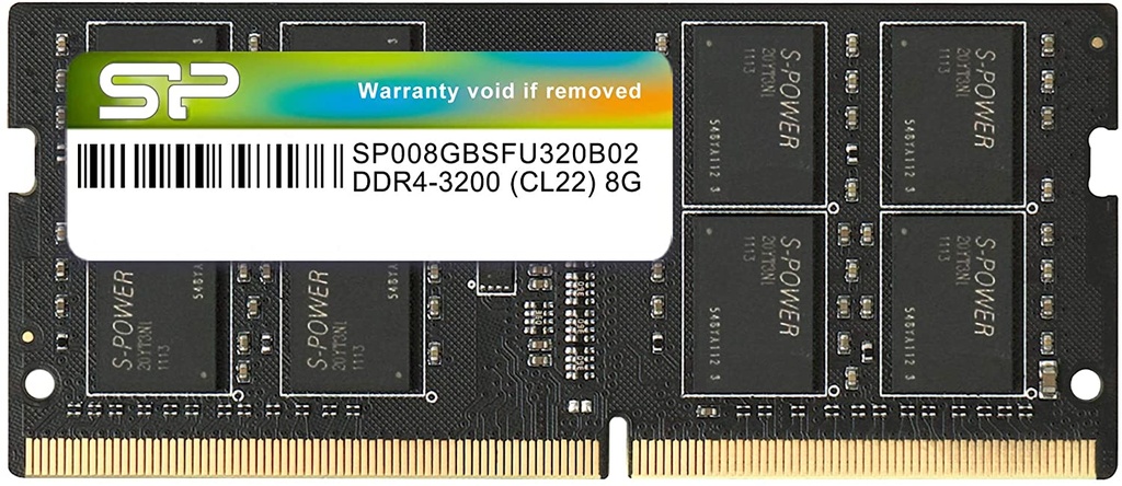 SILICON POWER - DDR4-3200 CL22 SODIMM 8GBx1 Combo