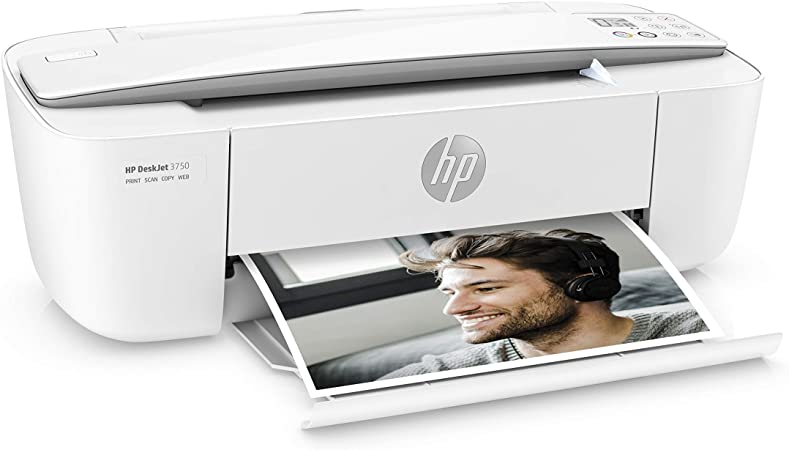 HP Deskjet 3750 multifonctions - Couleur - jet d`encre - A4/Legal, Interfaces : USB 2.0 / Wifi - Blanc-Gris