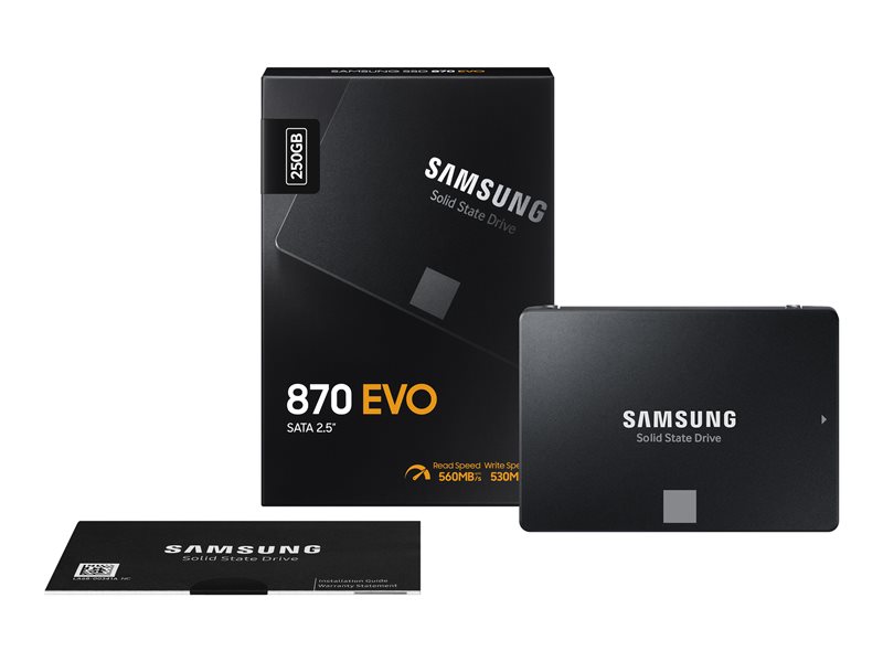 Disques SSD Interne SAMSUNG 870 EVO 250 Go