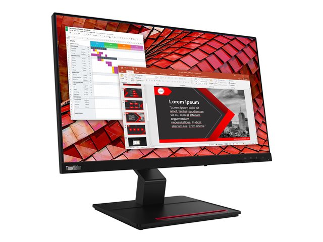 Lenovo ThinkVision T24t-20 Touch - 23.8&quot; FHD IPS, 4 ms, DisplayPort / HDMI / USB-C, Speakers, Rotation • Tilt • Height • Swivel Warranty 3 years