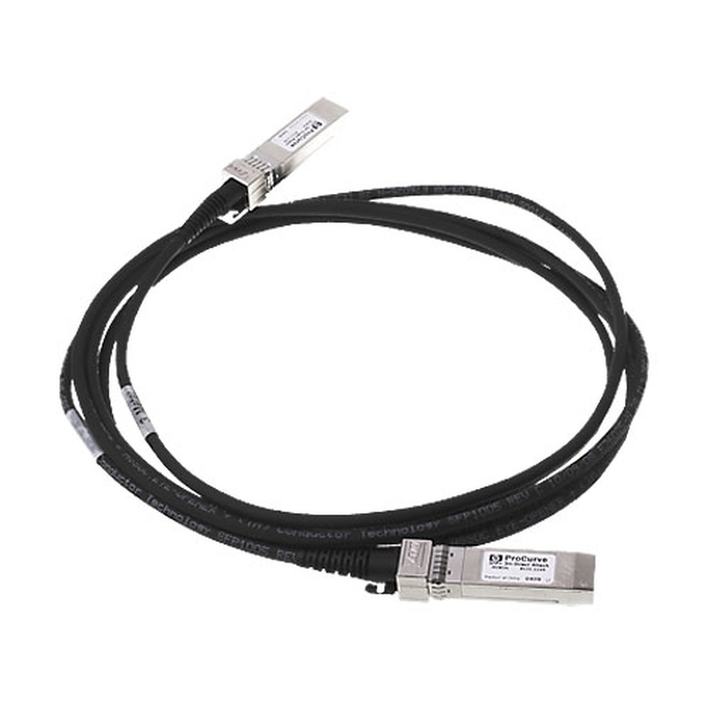 HP X242 10G SFP+ 3m câble coaxial Direct Attach Copper SFP+ Noir 