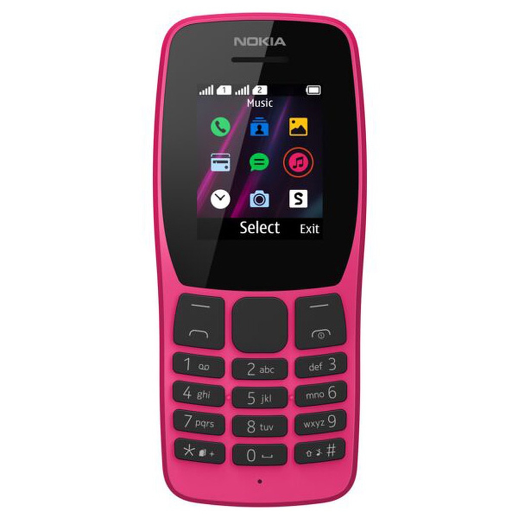 Nokia 110 - Téléphone mobile: double SIM, microSDHC slot, GSM, RAM 4 Mo, 0,08 MP, Nokia Series 30+